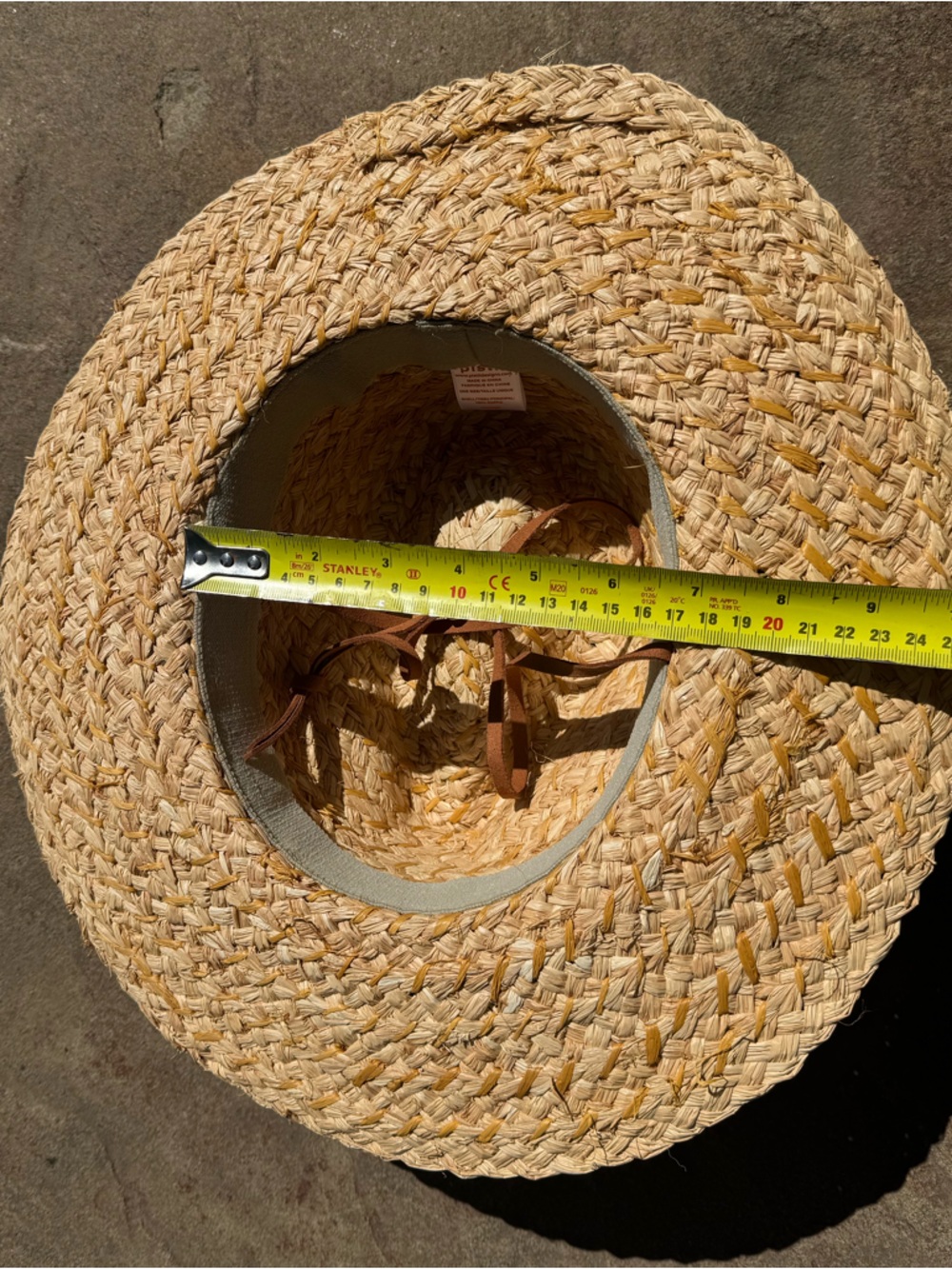 Pistil Skiff Sun Hat - Braided Raffia Sun Hat with Suede Hat Band - Picture 12 of 15